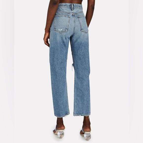 Agolde Mia Mid-Rise Straight-Leg Jean in Rule - Picture 11 of 13